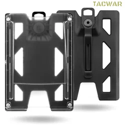 Soporte de identificación T4 táctico con clip metálico para mochila