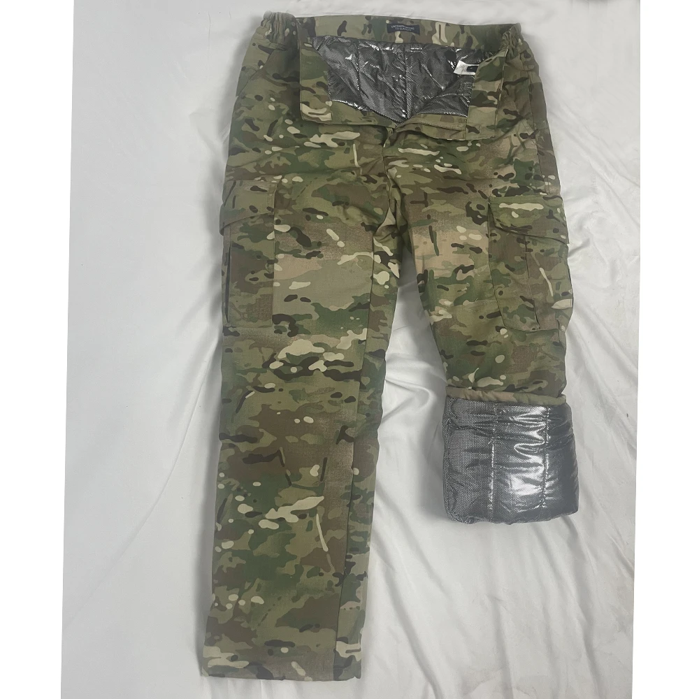 Pantalones de algodón reflectantes de calor engrosados para exteriores, pantalones tácticos de camuflaje para caza, pantalones cálidos de invierno a prueba de viento y resistentes al frío - imagen 3