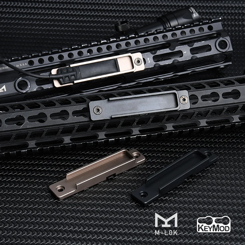 Accesorios tácticos con interruptor remoto, ranura de montaje para linterna SF, M300, M600, PEQ, DBAL-A2, M-LOK, Keymod, Panel de bolsillo para riel de caza - imagen 4