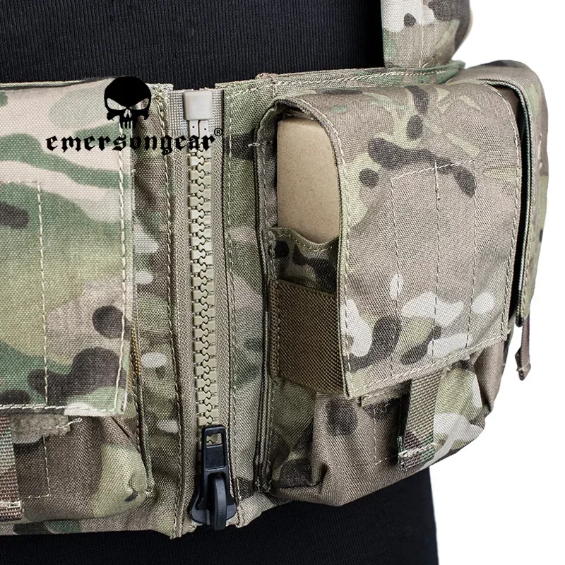 EMERSONGEAR 7,62 aparejo de pecho táctico con bolsa Mag para portador de placa Airsoft Trekking entrenamiento combate equipo caza - imagen 4