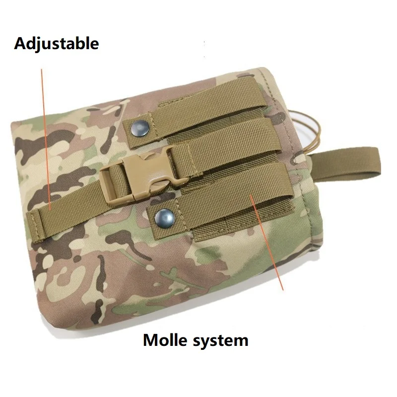 Multicam-bolsa táctica de camuflaje negro AR15 Molle, bolsa de nailon para revistas, bolsa de recuperación para caza al aire libre, bolsa de herramientas, equipo Airsoft - imagen 2