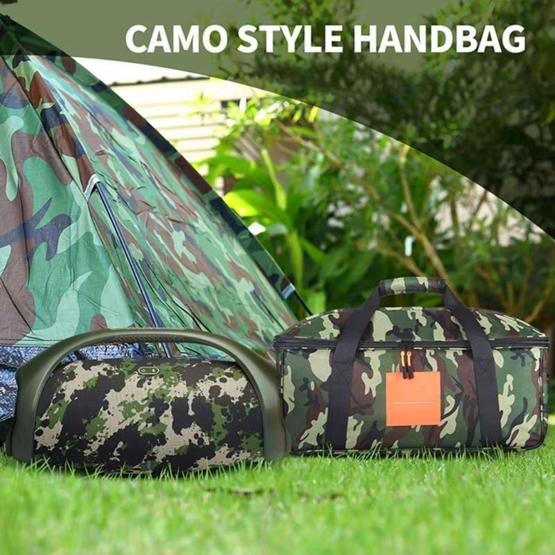 Bolsa táctica camuflaje con correa para altavoz portátil - imagen 2
