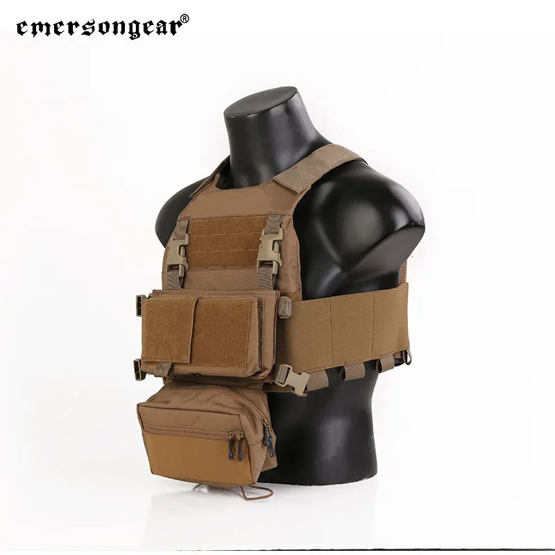 Emersongear-Chaleco táctico multiusos, portador de placa con aparejo para el pecho, faja elástica ligera, bolsa para caza - imagen 4