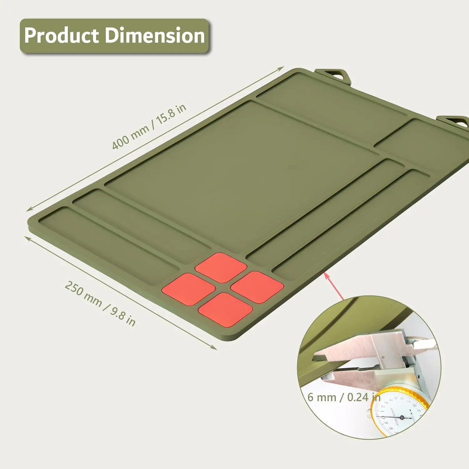 Estera de limpieza de pistola magnética, alfombra antideslizante, armas de limpieza, pistola, revólver, estera protectora para banco de trabajo, almohadilla de limpieza - imagen 4