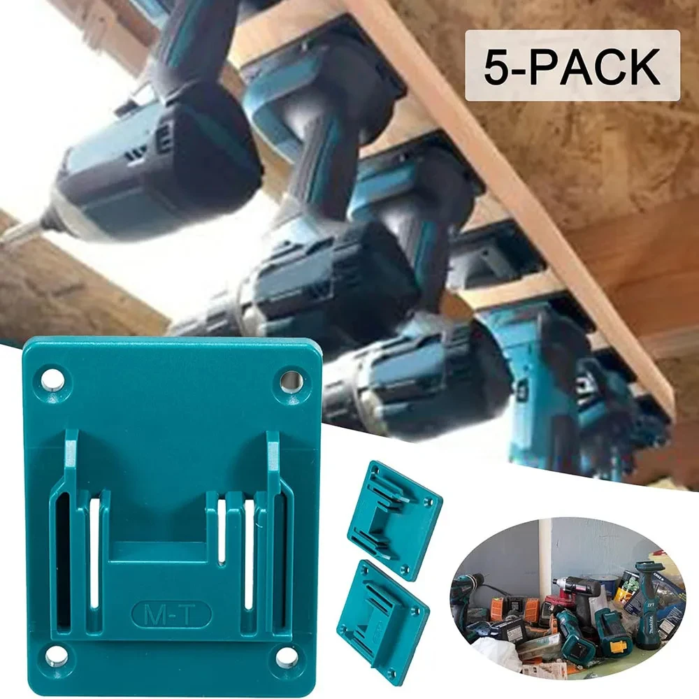 Soporte de herramientas eléctricas de montaje en pared para Bosch & Makita, soporte de batería de almacenamiento de montaje en pared de 18V, fijación más nueva, 1/2/6 Uds. - imagen 5