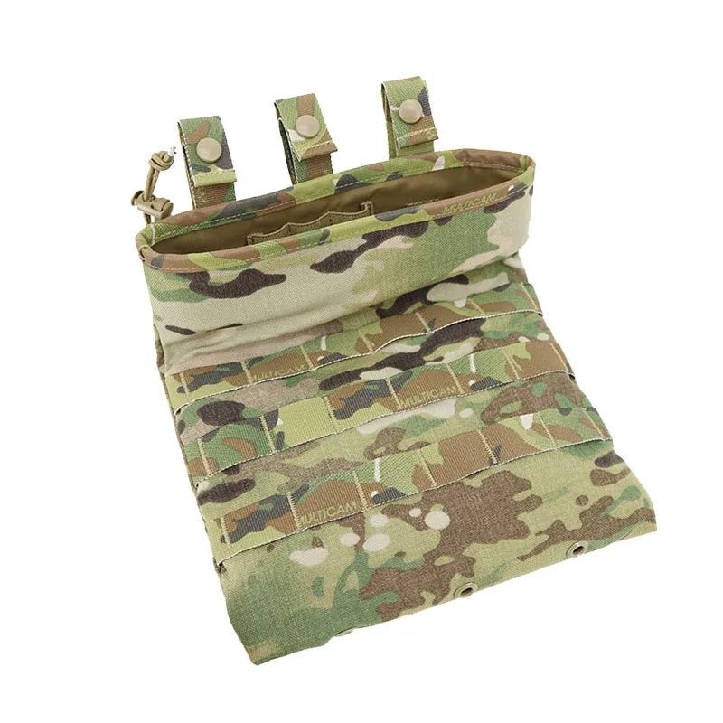 Chaleco táctico cintura MOLLE bolsa de basura enrollable, bolsa de reciclaje plegable, bolsa para artículos diversos, al aire libre