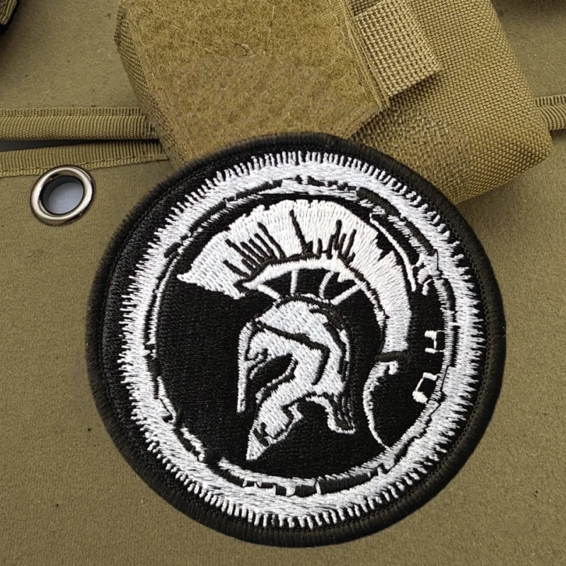 Parche bordado de Caballero guardián, chaleco táctico, insignia de moral con gancho y bucle, pegatinas decorativas para mochila, parches para brazalete para ropa - imagen 4