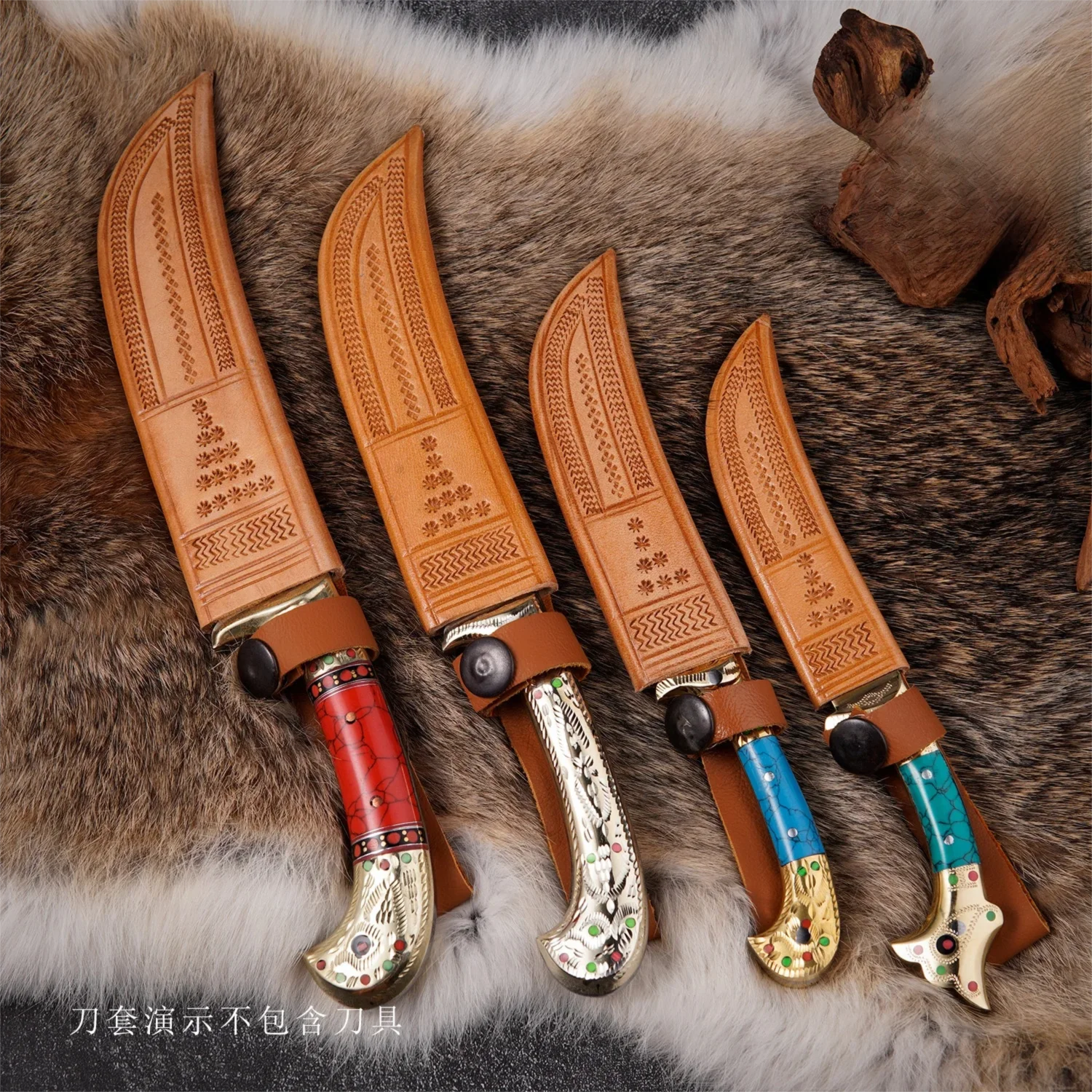 Faldas tradicionales hechas a mano: piel de camello/fundas en relieve de piel de vacuno, manga recta/media manga, múltiples especificaciones - imagen 3