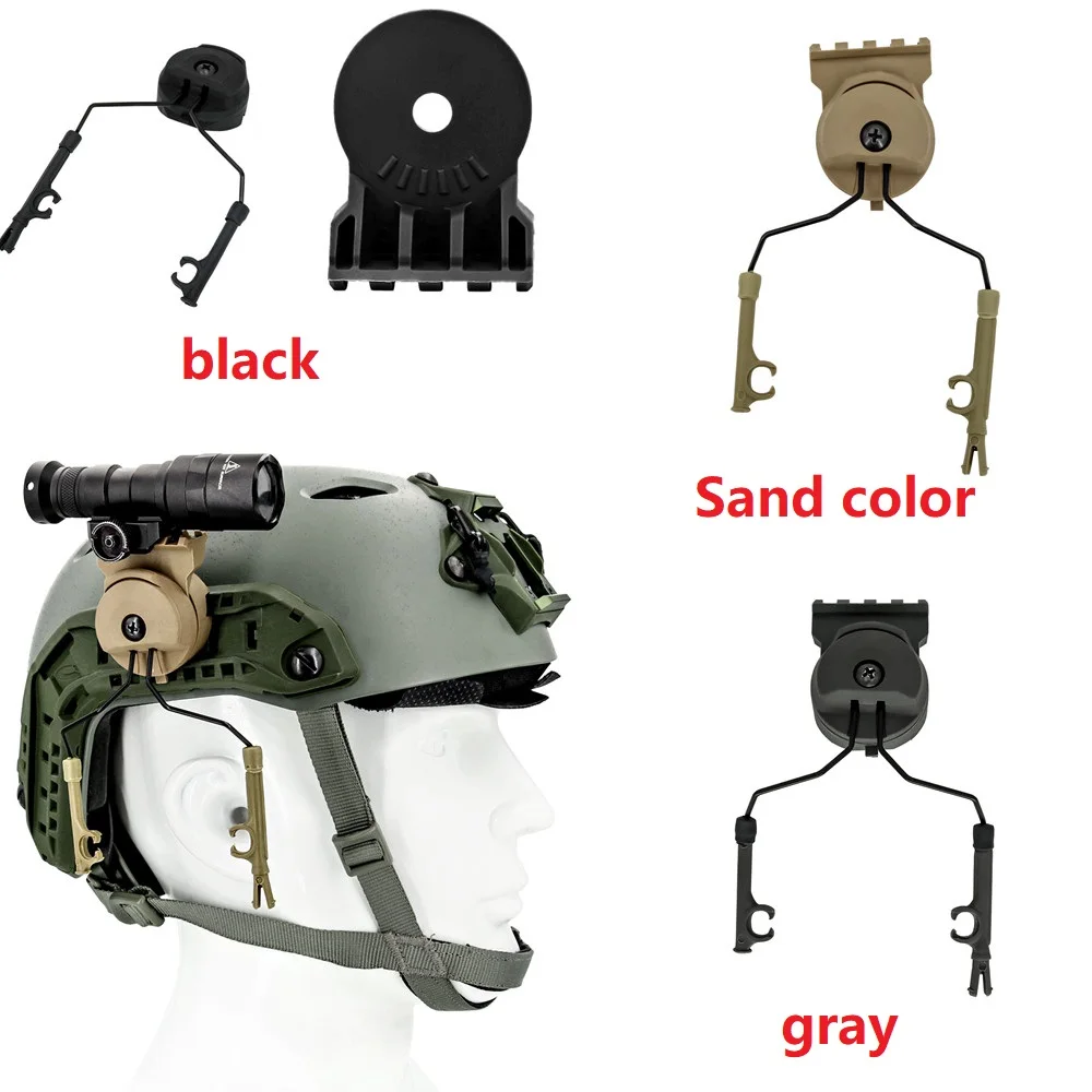 Kit TAC-SKY mostrando compatibilidad con auriculares PELTOR COMTAC