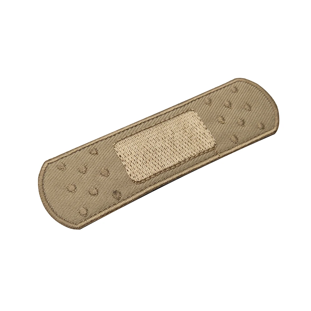 Parches bordados de estilo de ayuda de banda, vendajes tácticos, insignia de reparación, chaleco para ropa, pegatina de mochila con bucle de gancho - imagen 4