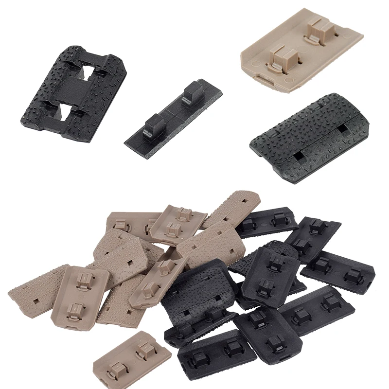 12 Uds. M-LOK de nailon táctico tipo riel 2 cubiertas protector de mano antideslizante para accesorios de pistola de juguete Airsoft BCM AR AR15 M4 - imagen 5