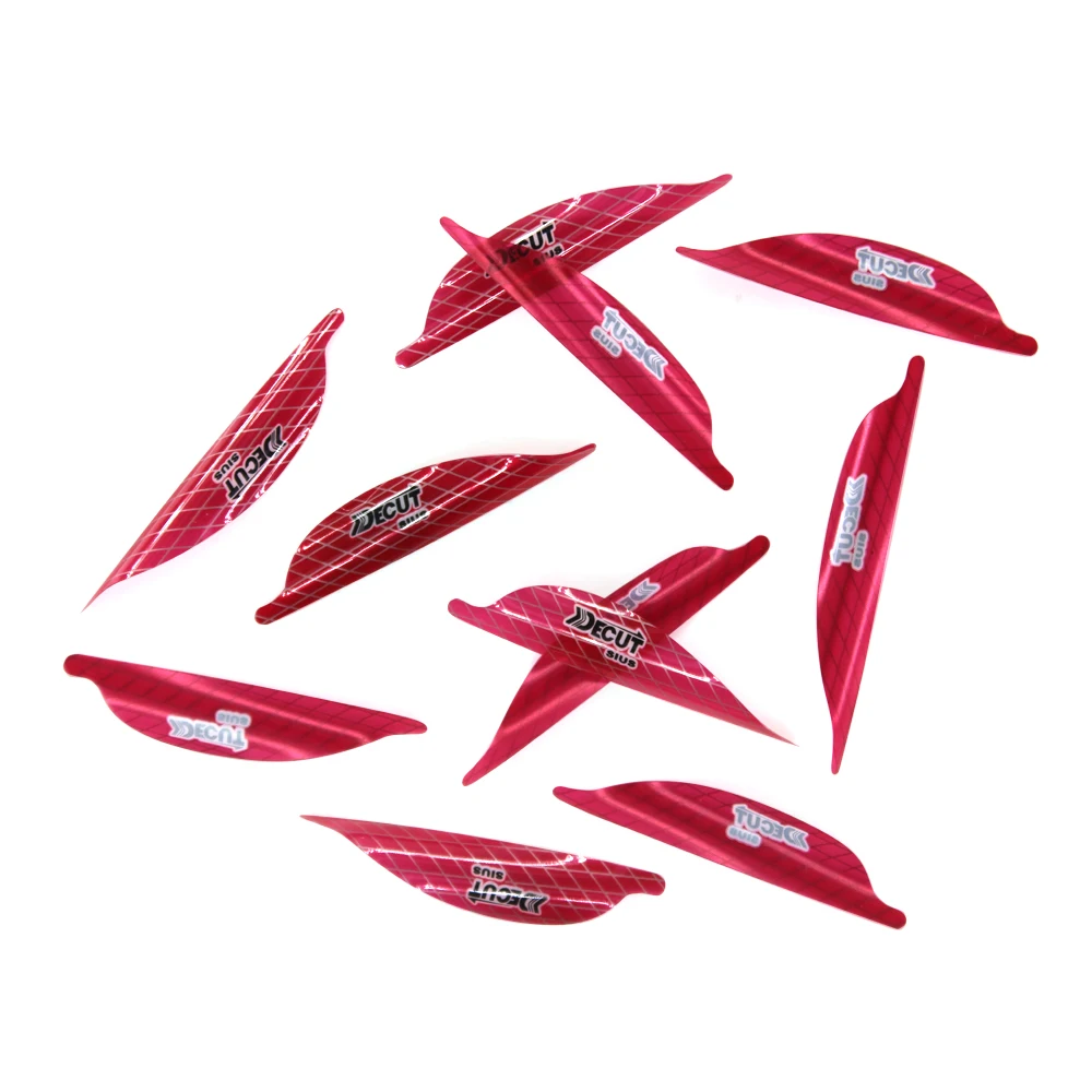 1,56/1,75/2 pulgadas paletas en espiral tiro con arco Spin Fleching 50 Uds pluma flecha de carbono DIY Fletches para arco caza tiro objetivo Acc - imagen 4