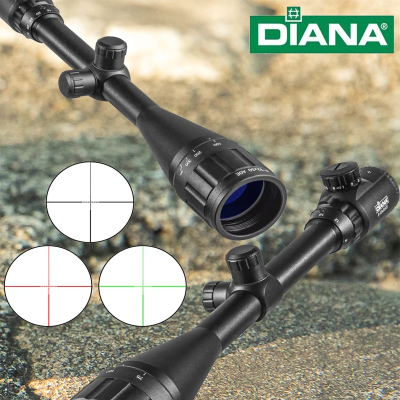 DIANA-mira táctica 8-32X50, óptica para Rifle, punto rojo, verde, compacta, para caza al aire libre, nuevo - imagen 3