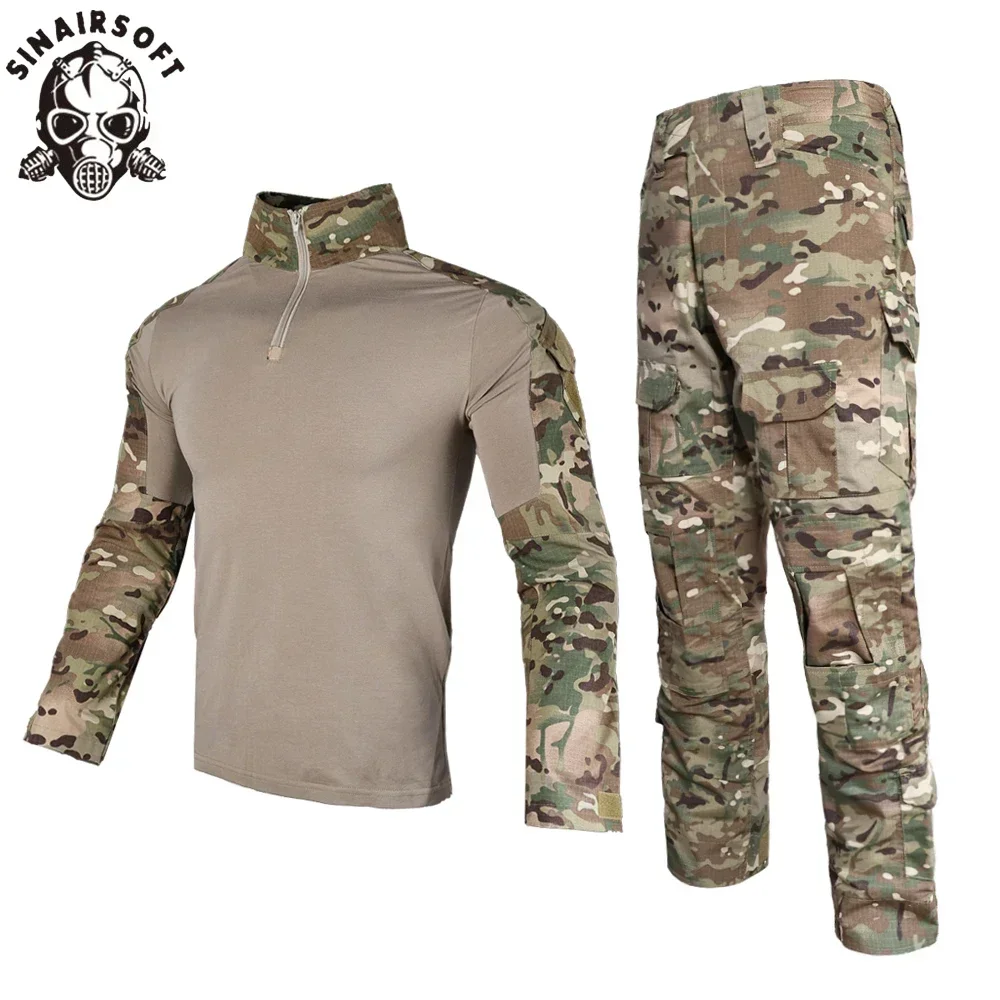 Trajes de uniforme táctico Milit, traje de camuflaje para exteriores, camisas de caza, pantalones, entrenamiento de peces, conjuntos de ropa de Paintball Airsoft - imagen 3