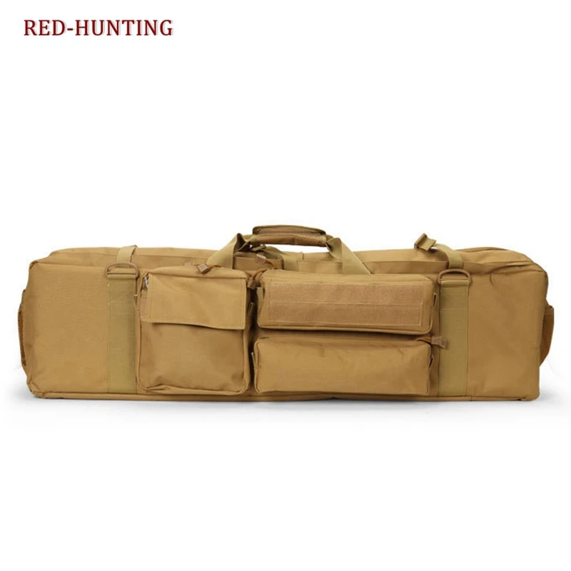 Bolsa de pistola táctica de 38 pulgadas, estuche de Rifle suave, bolsa de transporte de pistolas Airsoft, estuche de almacenamiento de tiro para M249, AR15, M16, M4A1 - imagen 2