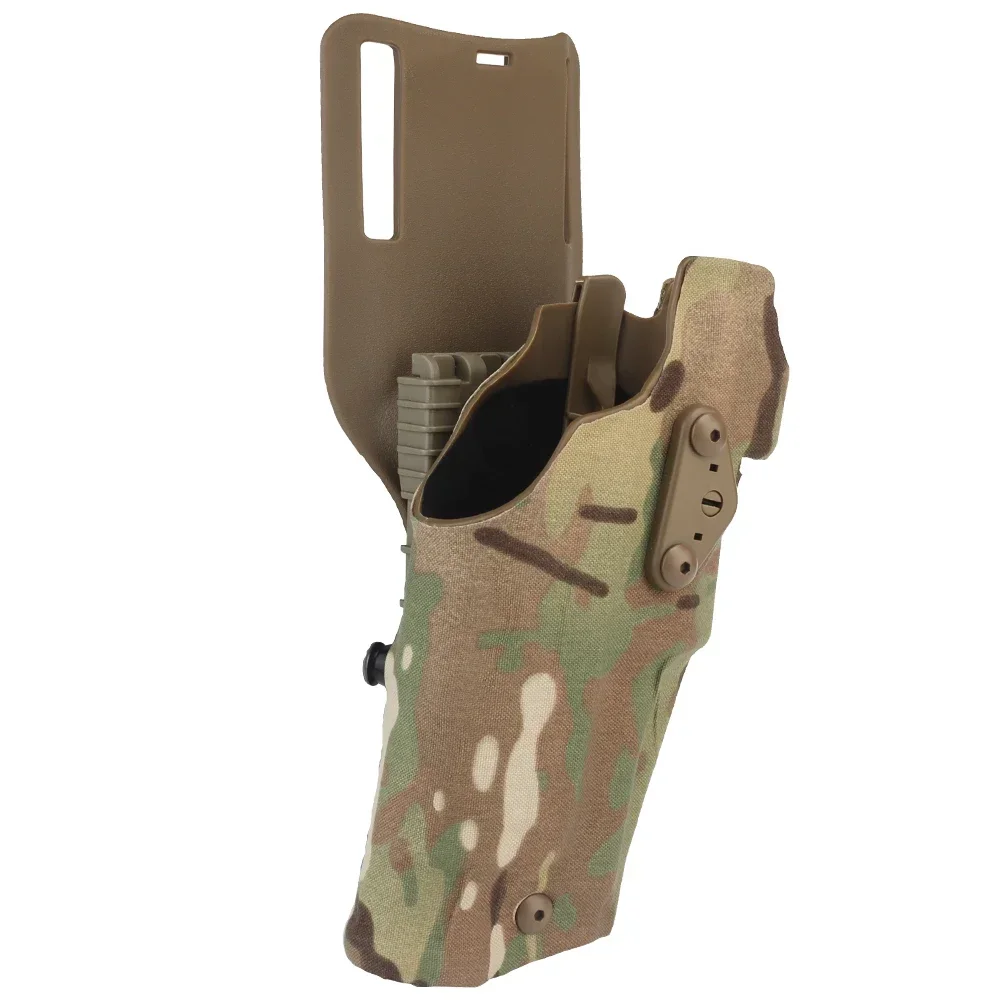 Funda táctica 6354DO para linterna G17 + X300U-A, funda para pistola QLS, adaptador de montaje rápido, Kit de correa para pierna, equipo Airsoft - imagen 4