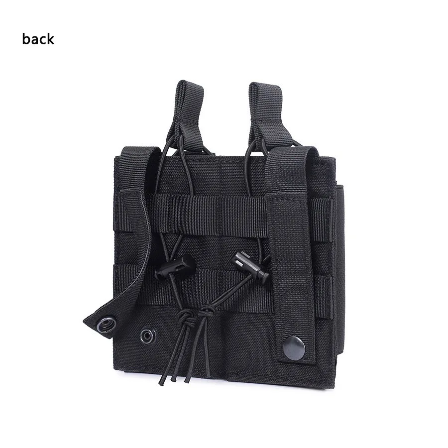 Chaleco táctico Molle de tres piezas para exteriores, bolsa de accesorios con Clip de subcarga, almacenamiento multifuncional, bolsa militar para balas de caza - imagen 3