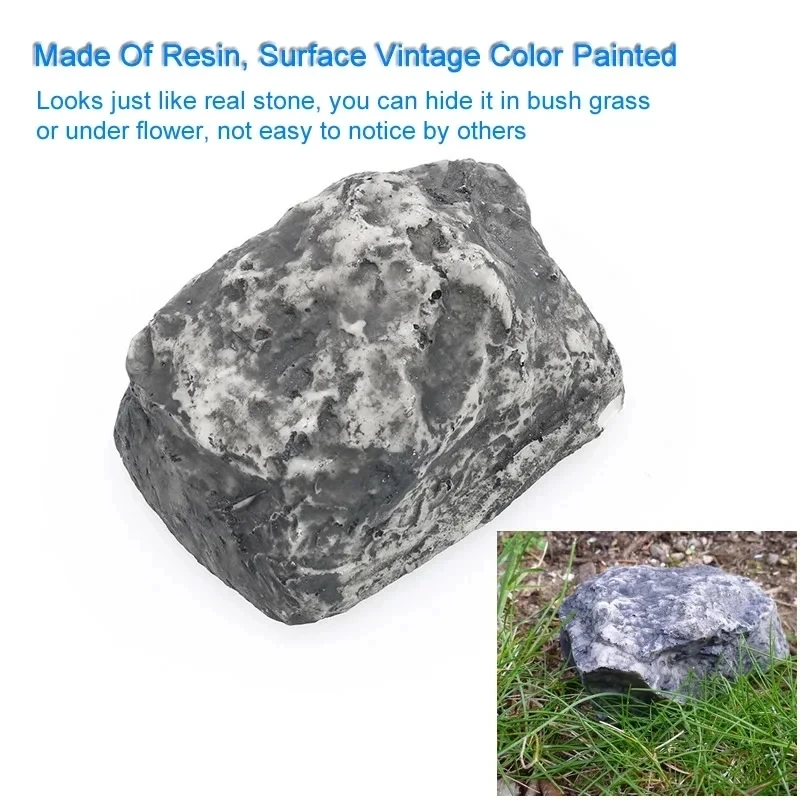 Caja de Seguridad portátil impermeable con forma de piedra de roca, caja fuerte de repuesto para el hogar, jardín al aire libre, cajas fuertes para llaves RV, compartimento de almacenamiento secreto oculto - imagen 3