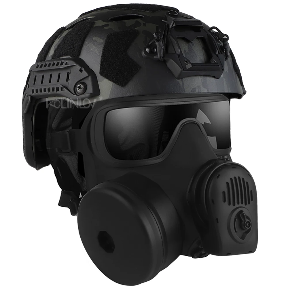 Máscaras faciales completas Airsoft, ventilador de Paintball, máscara respiradora M50 FM-53 M54, máscara de Gas estilo, modelo simulado, accesorio de Cosplay para fiesta CS de Halloween - imagen 2