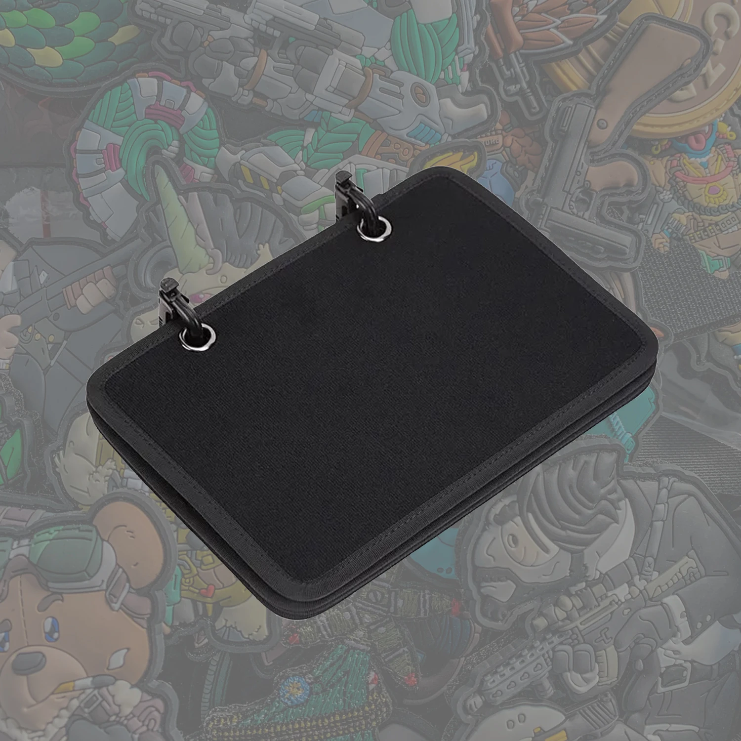 Pequeño libro de almacenamiento, tablero organizador con gancho, insignia de moral, tablero de entretenimiento táctico, insignia de brazo, tablero adhesivo, almohadilla de tela de exhibición