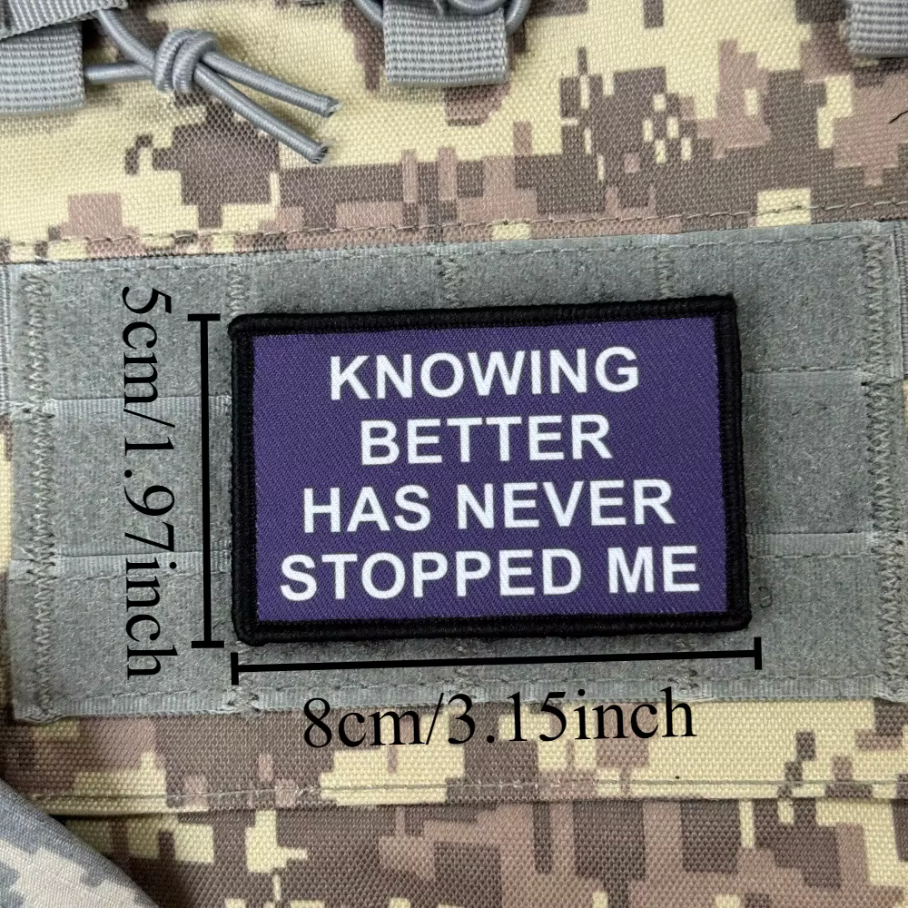 Parche militar gancho y bucle para brazalete Knowing Better - imagen 2