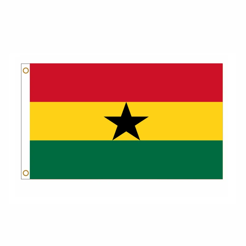 5 unids/lote bandera nacional de Ghana 90x150cm bandera de Ghana bandera nacional de la República de Ghana al por mayor - imagen 2