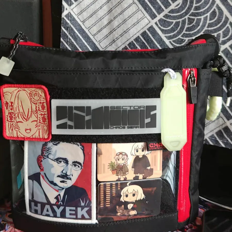 Parche luminoso de PVC del Sector de engranaje del caos, insignia táctica rectangular funcional para decoración de mochila de ropa - imagen 5