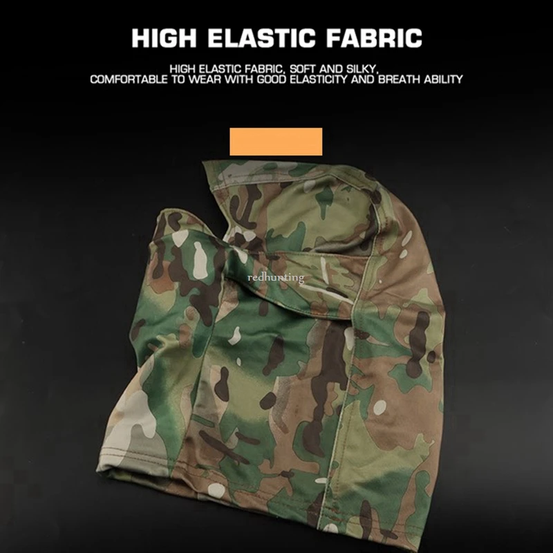 Máscara táctica de silicona para caza, pasamontañas, capucha para la cabeza, media cara de silicona, a prueba de viento, protector solar para ciclismo, a prueba de viento - imagen 4