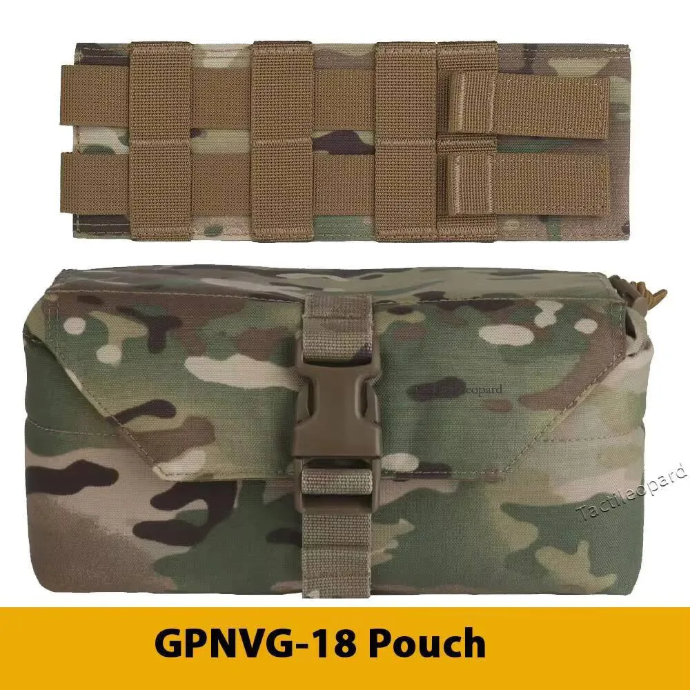 Bolsa táctica Molle GPNVG-18 de espuma suave Quad Nvgs, gafas de visión nocturna, estuche de transporte, bolsa de protección a prueba de golpes para caza