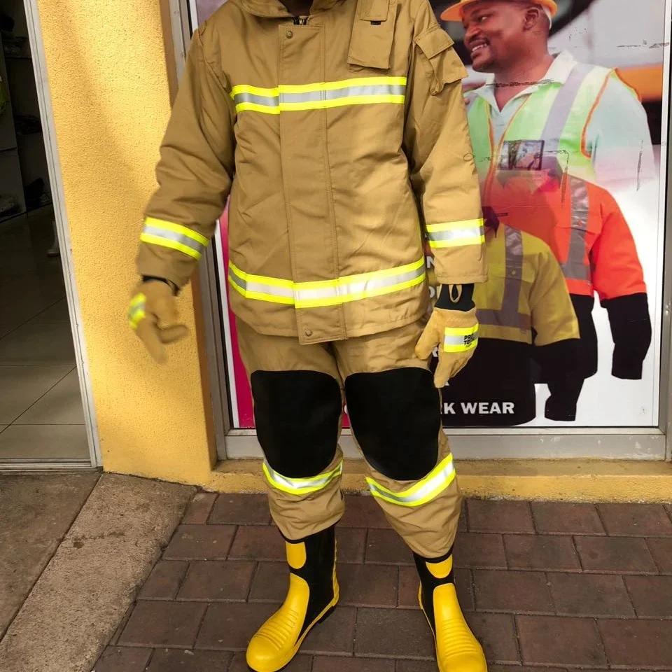Traje de bombero Nomex Turnout Gear, Ropa ignífuga estándar EN469 y NFPA1971, nuevo estilo - imagen 5