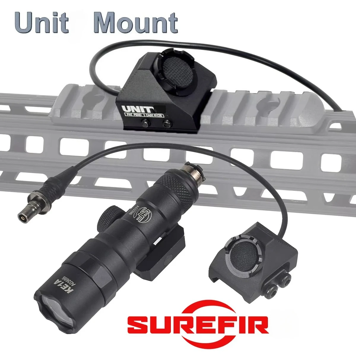 Unidad táctica Surefir M600 M600B M300 Airsoft interruptor de presión remota SFLED caza Rifle explorador arma linterna - imagen 5