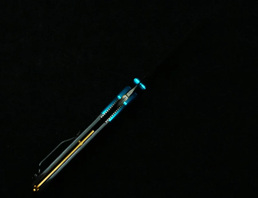 LEMIFSHE navaja plegable acero damasco VG10 con fibra carbono EDC - imagen 5