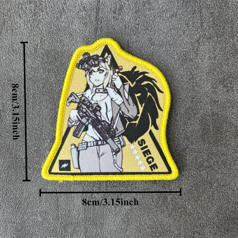 Parche táctico anime moral en brazalete adhesivo para mochila - imagen 3
