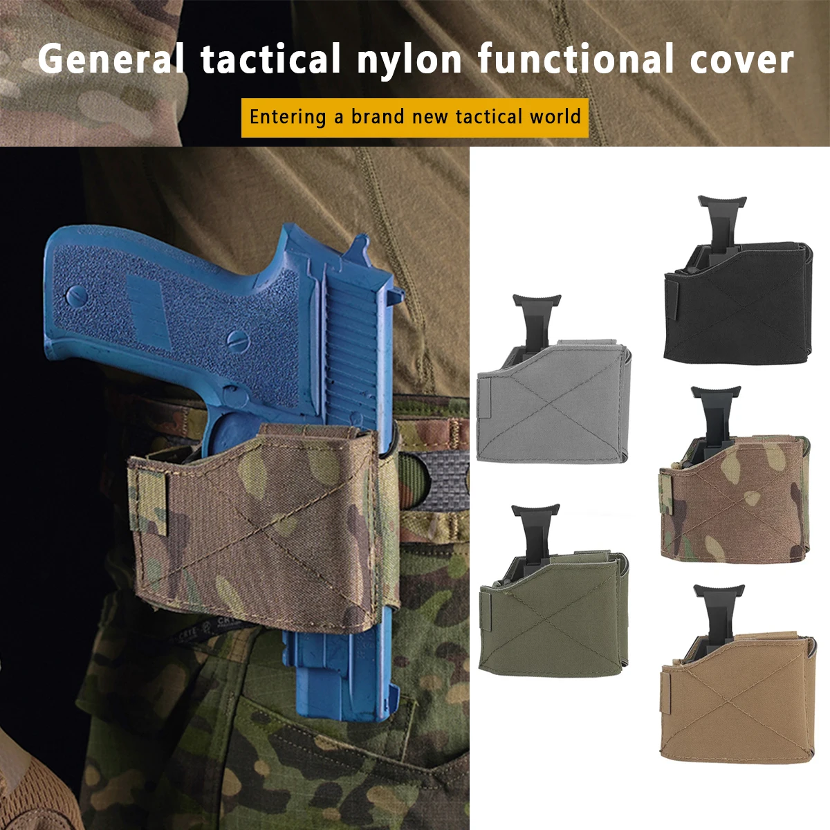 Funda Universal para 1911 Glock 17 19 Molle liberación caza pequeñas, ligeras, versátiles, ajustables, bolsas QD