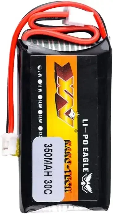 Batería Lipo HJ 2S 7,4 V 350mAh 30C con cargador para modelos de coche Rc AXIAL SCX24 90081 C10 1/24, accesorios de batería de 7,4 V - imagen 5