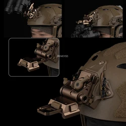 Soporte de montaje para casco táctico de Metal L4G24 NVG, adaptadores de soporte para cascos Airsoft de aleación de aluminio para PVS15 / PVS18 / GPNVG18 NVG