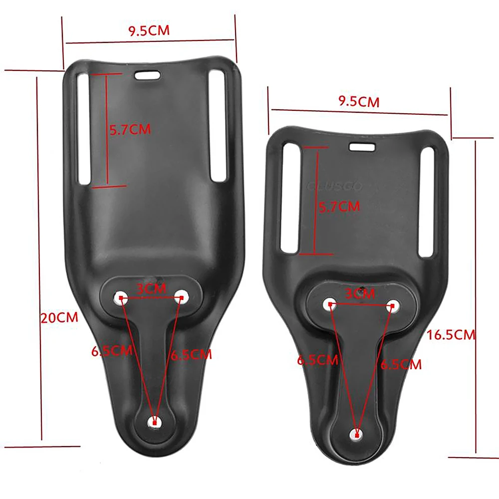 Lazo de cinturón táctico de medio paseo, funda Universal de lazo de cinturón, adaptador de paleta, plataforma de cintura para pistoleras, accesorios de caza - imagen 2
