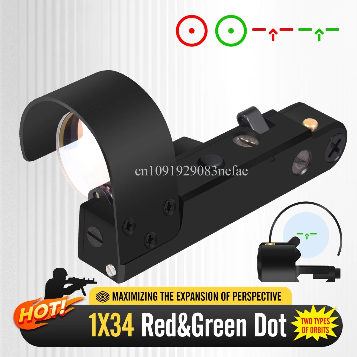 Mira réflex 1x34 punto rojo riel Picatinny para SVD - imagen 2
