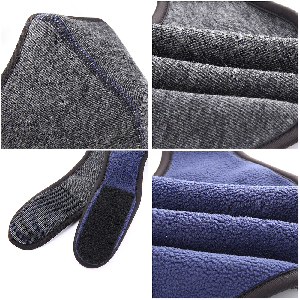 Bufanda térmica de lana para hombre y mujer, mascarilla de media cara a prueba de viento para deportes de ciclismo, pesca, esquí, caza, correr y Snowboard, Invierno - imagen 4