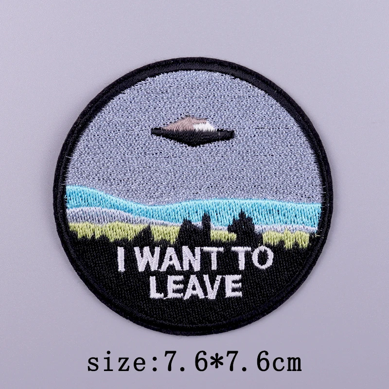 Parche de montaña con ondas, parches para planchar en ropa, parches bordados para la naturaleza, rayas para ropa, insignias adhesivas - imagen 5