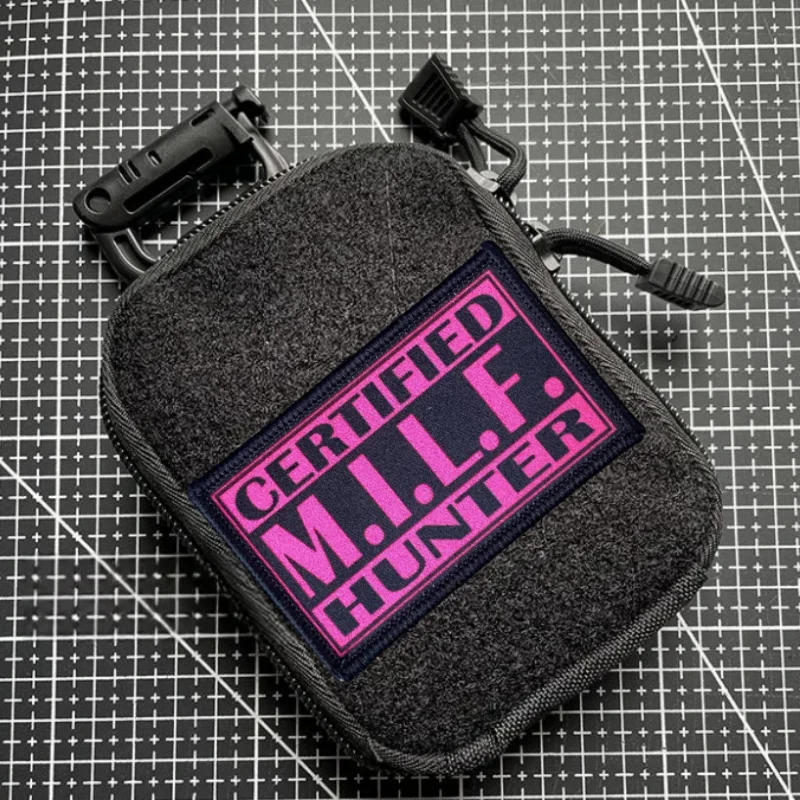 Parche de cazador de leche, insignia con estampado de moral táctica, gancho y bucle, brazalete militar, mochila, ropa, accesorios decorativos, pegatina - imagen 2