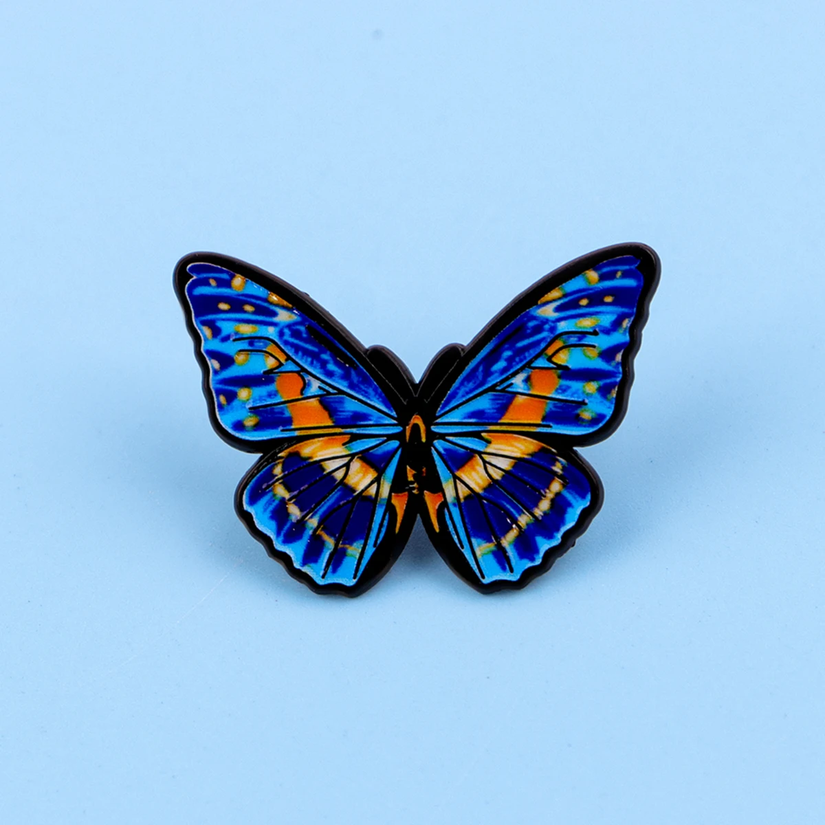 Pin esmaltado de mariposa colorida, Pin de solapa, broche de dibujos animados, conjunto de decoración de ropa, alfileres de Metal, mochila, sombrero, insignia, accesorios, 5 uds. - imagen 2