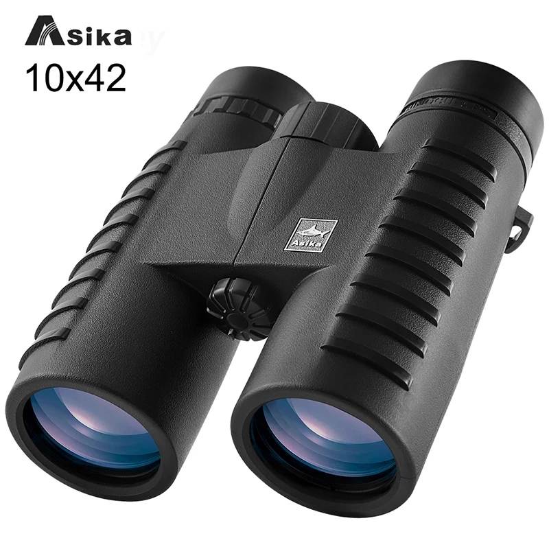 Prismáticos Asika 10x42 para adultos, binoculares profesionales con lente de prisma BAK4 de techo HD para observación de aves, caza, viajes, deportes, crucero - imagen 2