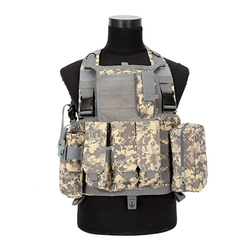 Chaleco táctico RRV Molle para exteriores, chaleco de combate de nailon de alta calidad, chaleco protector para Airsort, equipo de policía, A5FJ12 - imagen 5
