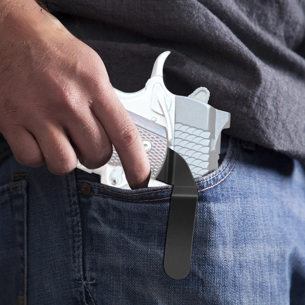 Clip de pistola táctico 1911, Clips de pistola ocultos de fácil instalación, accesorios de pistola delgados de perfil bajo, funda de montaje lateral derecho - imagen 3
