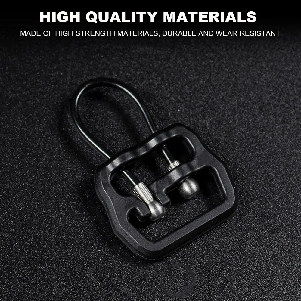 Hebilla de eslinga táctica para Rifle Militar, hebilla de alambre de acero de liberación rápida para caza, Airsoft AK M4, Clip de correa, bucle en U, 2 uds. - imagen 3