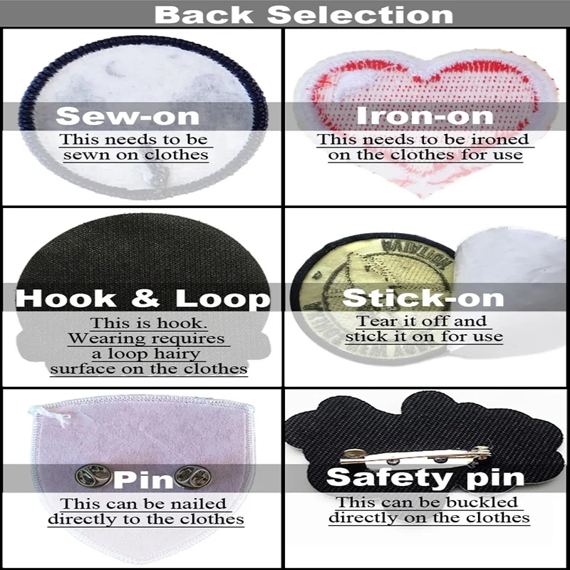 Parches bordados personalizados para accesorios personalizados, diseño de logotipo personalizado, parche bordado para planchar en chaquetas, sombreros y bolsos - imagen 4