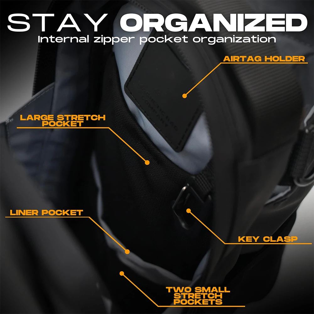 Bolsa bandolera magnética para botellas para hombres y mujeres Bolsa de gimnasio magnética para viajes, trabajo y deportes Mantenga sus artículos alejados del sucio suelo del gimnasio - imagen 4