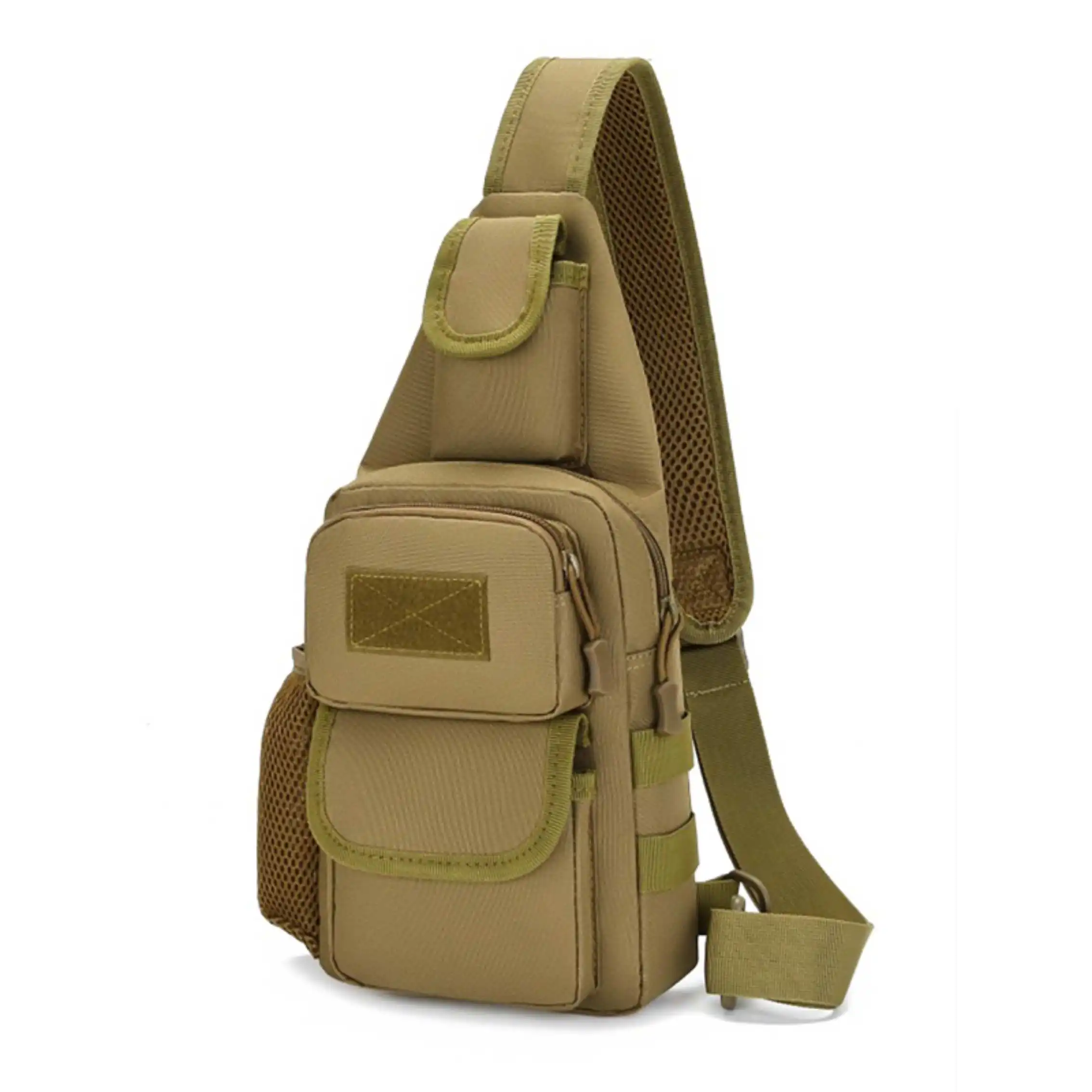 Bolso de pecho táctico para pesca y acampada para hombre, bandolera para senderismo, caza y escalada, con gancho y bucle para viajes al aire libre, bolsos de hombro grandes - imagen 3