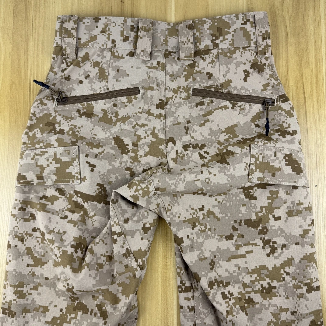 Pantalones tácticos de combate al aire libre de cáscara suave elástica de cuatro lados de cáscara naranja AOR1 - imagen 2